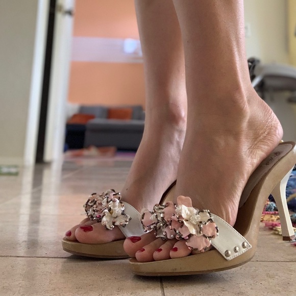 Qupid Shoes - White Sandals (High Heels) Shoes